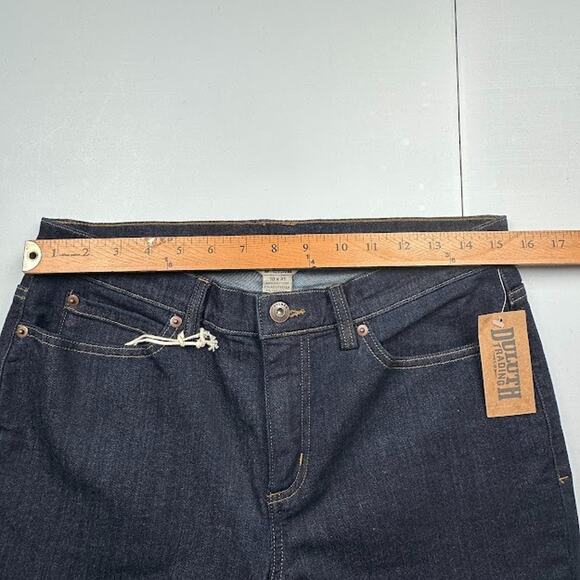 Duluth Trading Jeans Womens 10X31 Blue DuluthFlex Daily Denim Slim Leg Dark Wash - Picture 8 of 12
